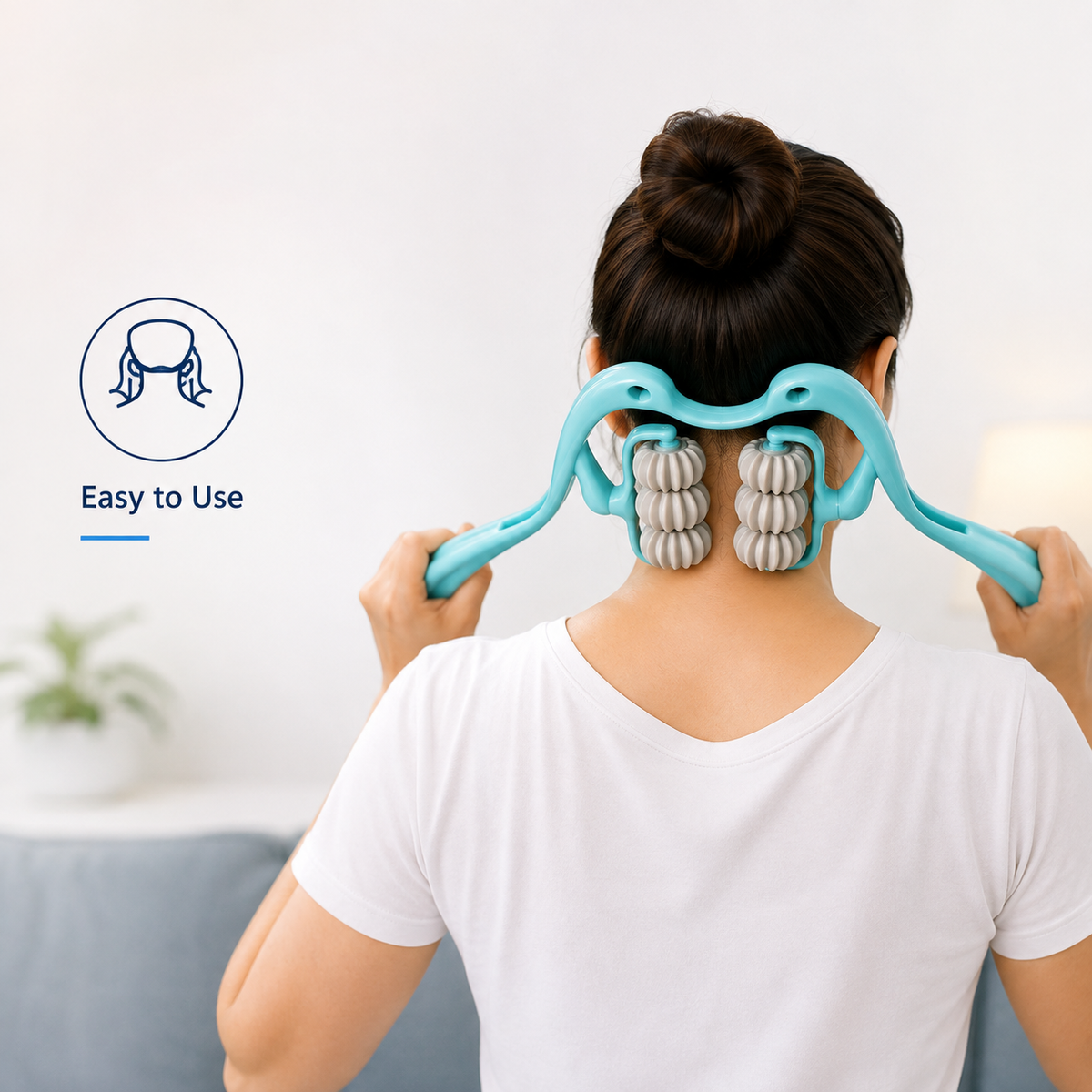 6 Wheel Pressure Point Neck Massager
