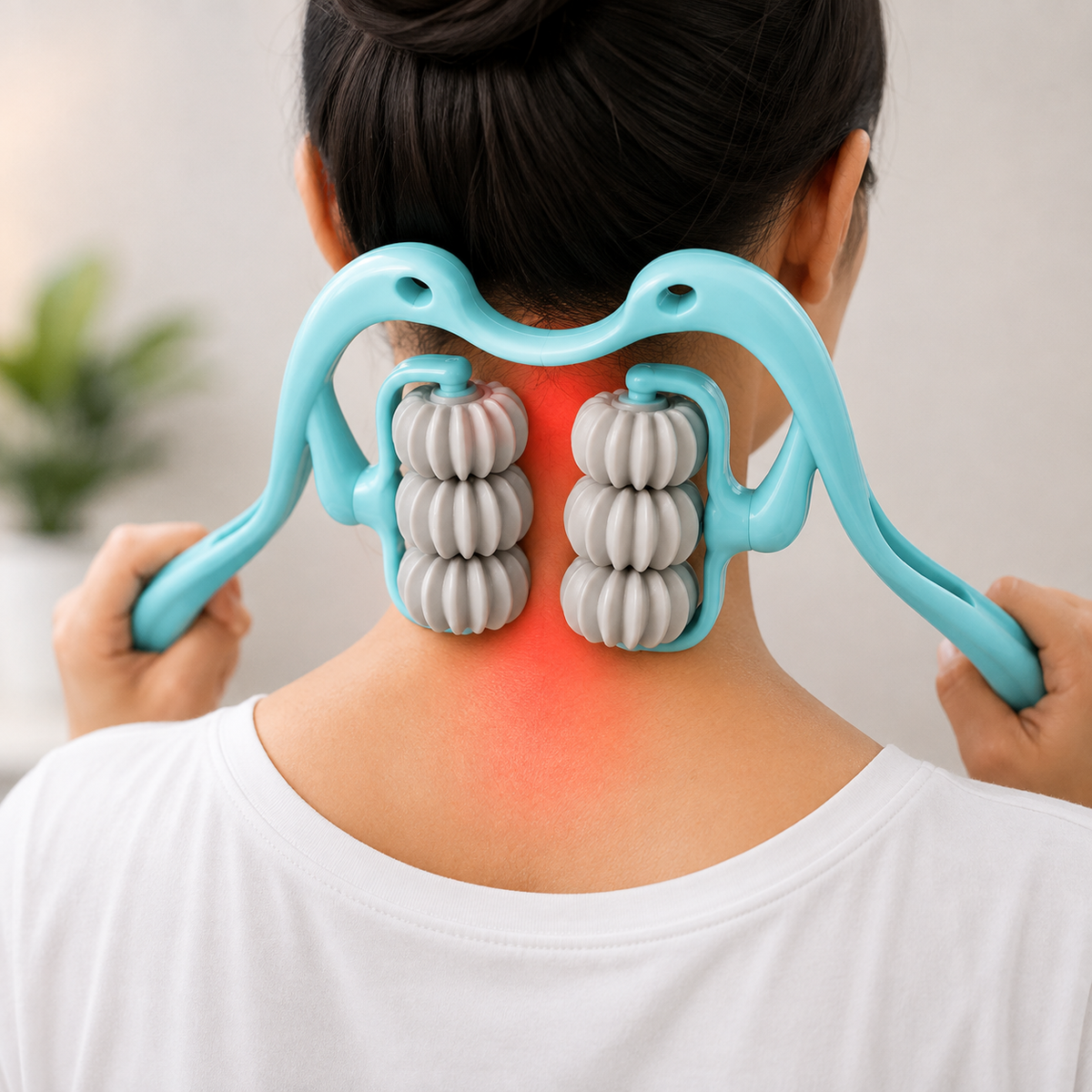 6 Wheel Pressure Point Neck Massager