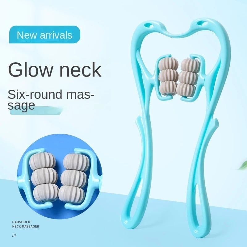 6 Wheel Pressure Point Neck Massager Relieve Neck, Back And Shoulder P ...